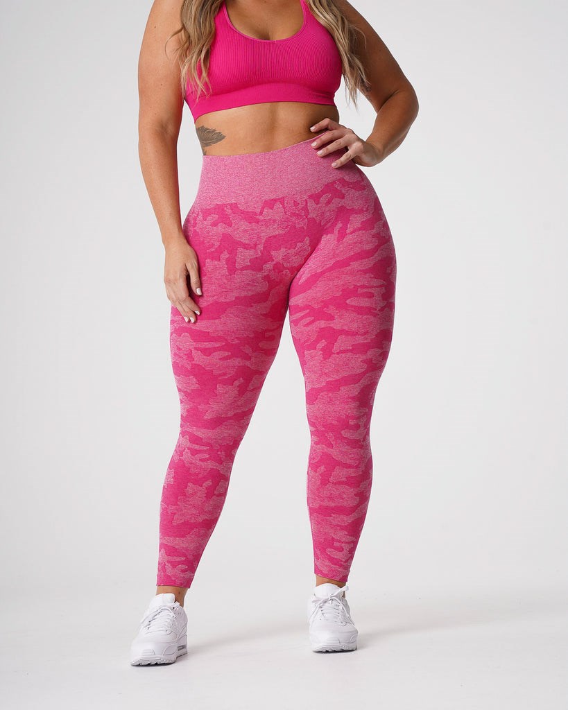 NVGTN Camo Seamless Leggings Fuchsie | ISBNL9078