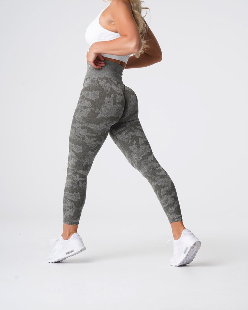 NVGTN Camo Seamless Leggings Hnědožlutý Zelene | GUWPO4652