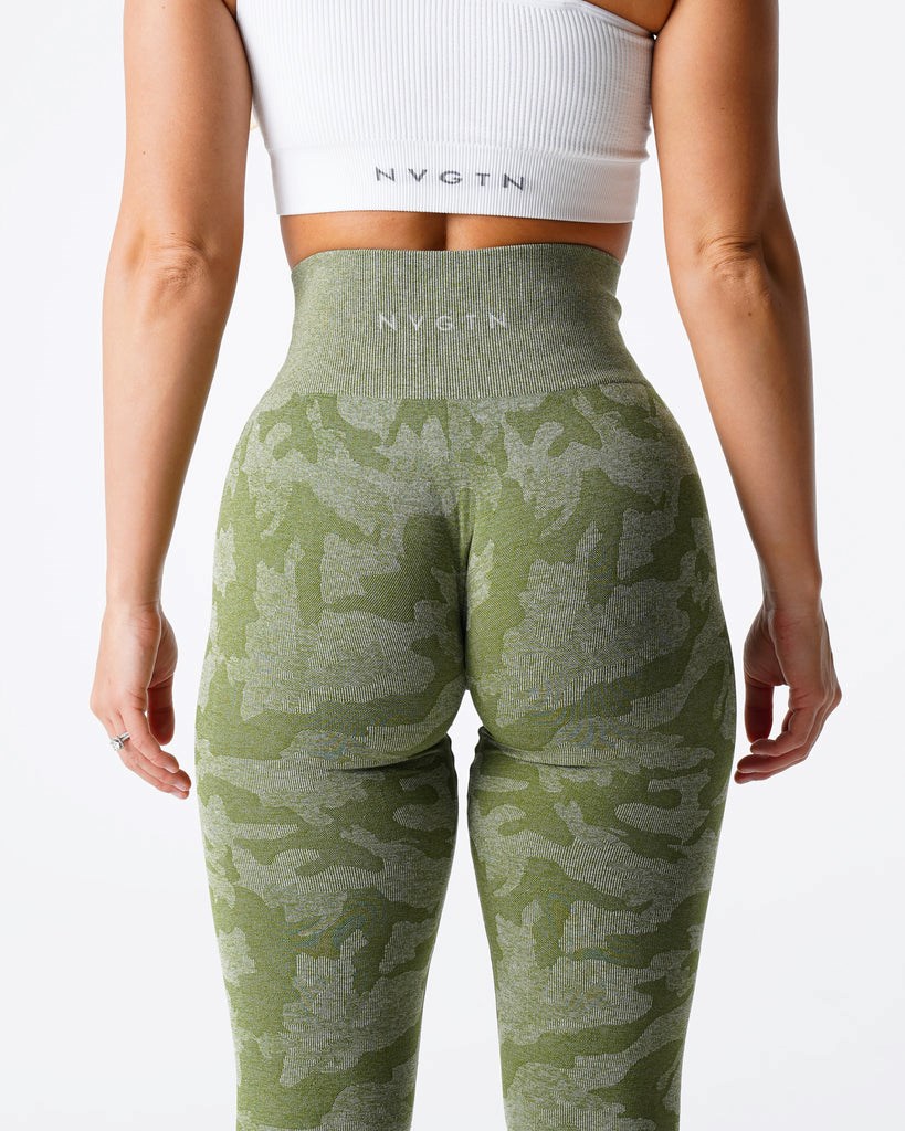 NVGTN Camo Seamless Leggings Meadow | BXRPA0632