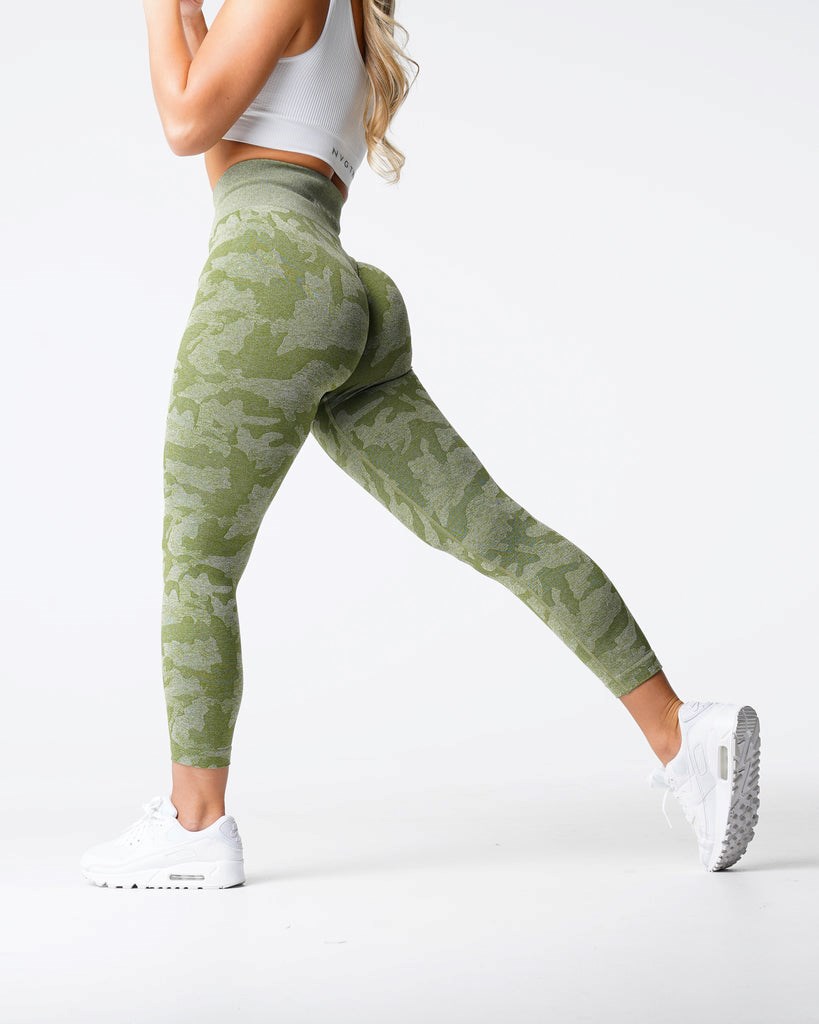 NVGTN Camo Seamless Leggings Meadow | BXRPA0632