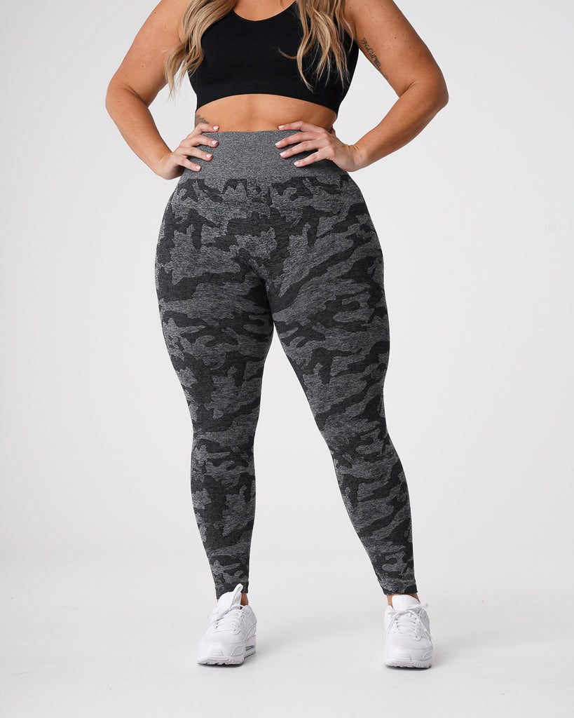 NVGTN Camo Seamless Leggings Černé | DYOFK2695