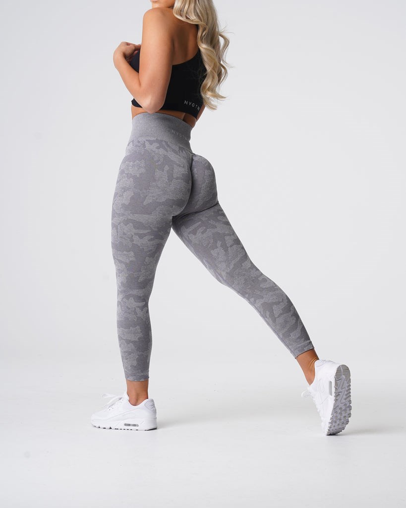 NVGTN Camo Seamless Leggings Šedé | MXCSF3812