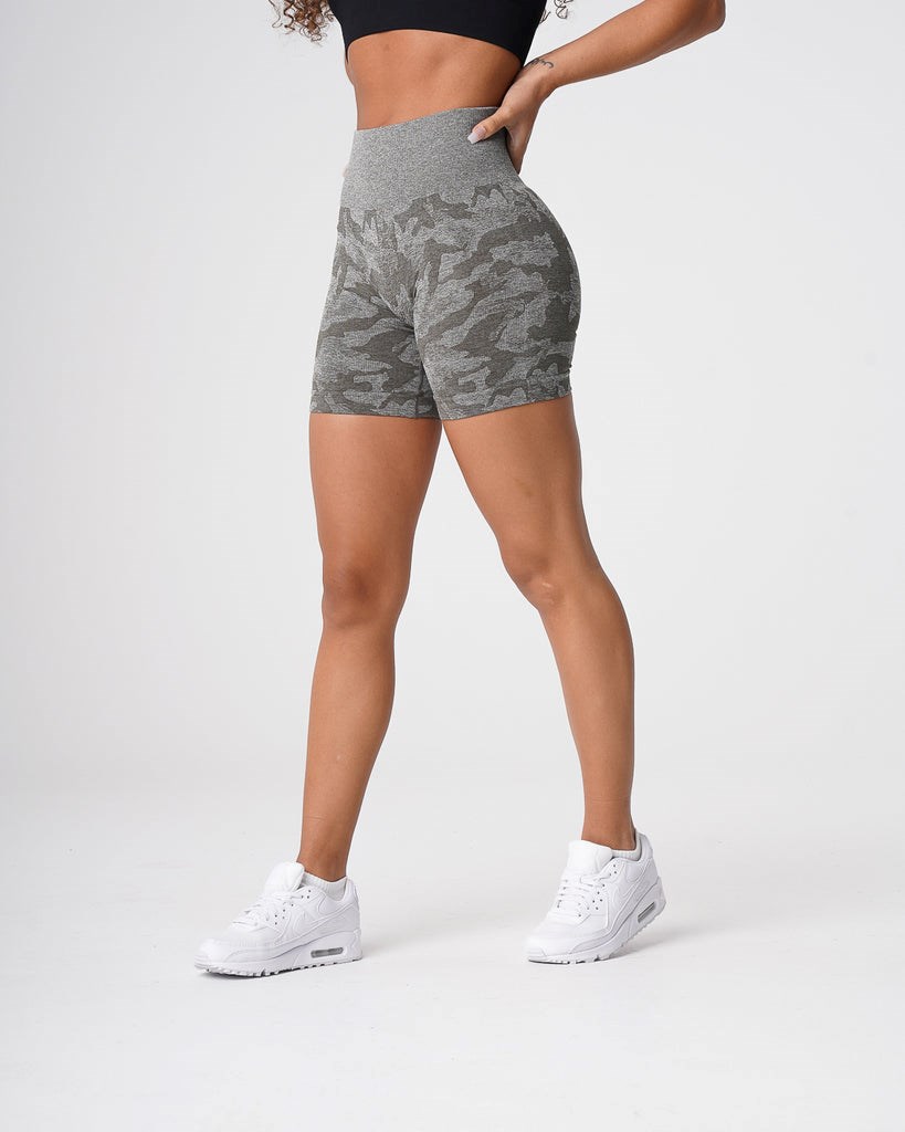 NVGTN Camo Seamless Shorts Hnědožlutý Zelene | QEHDX8765