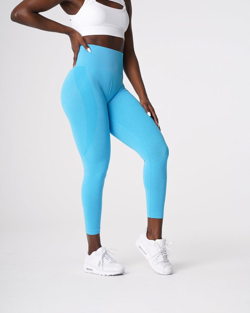 NVGTN Contour Seamless Leggings Aqua | CSDVM8576