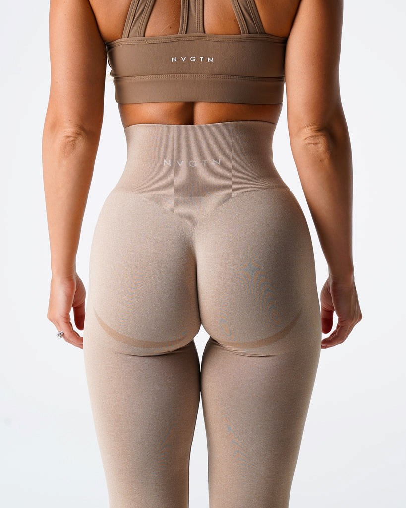 NVGTN Contour Seamless Leggings Béžový | QZDYU9756