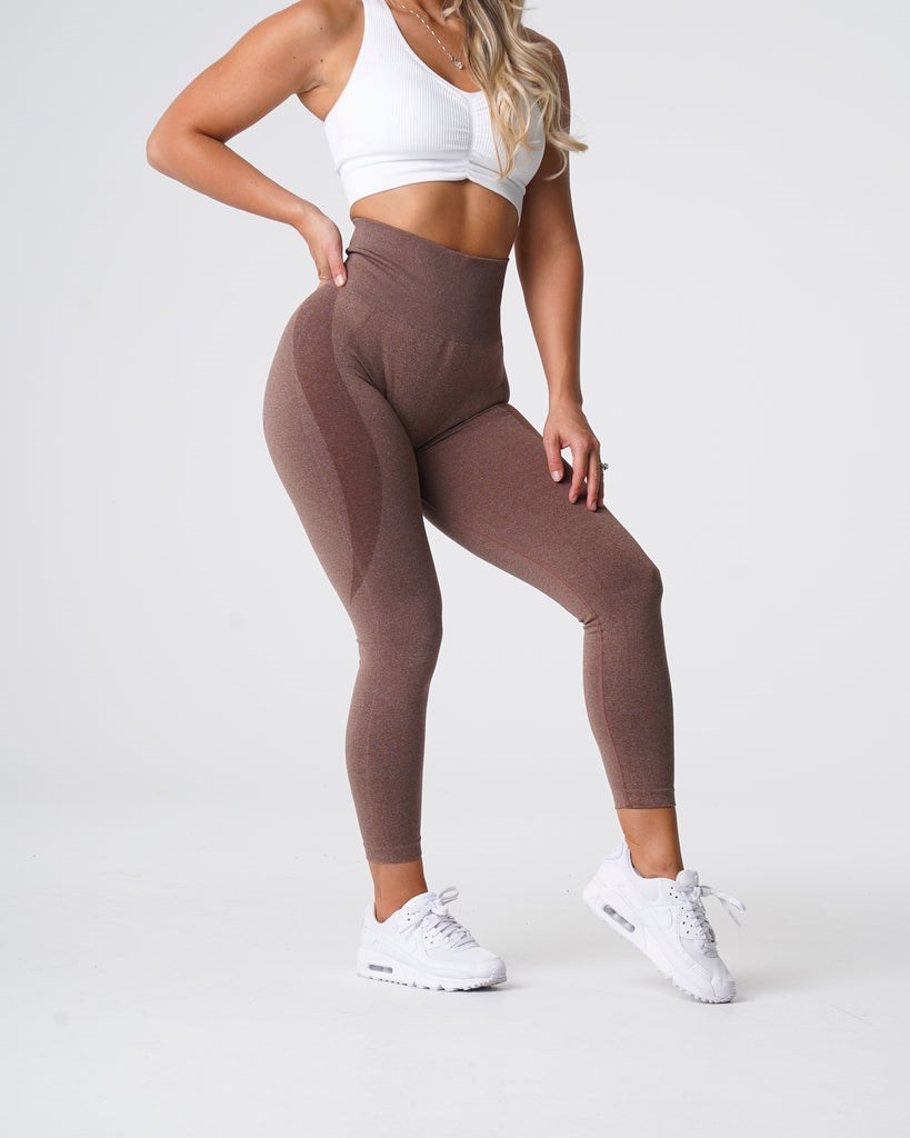 NVGTN Contour Seamless Leggings Cocoa | LKWRI4720