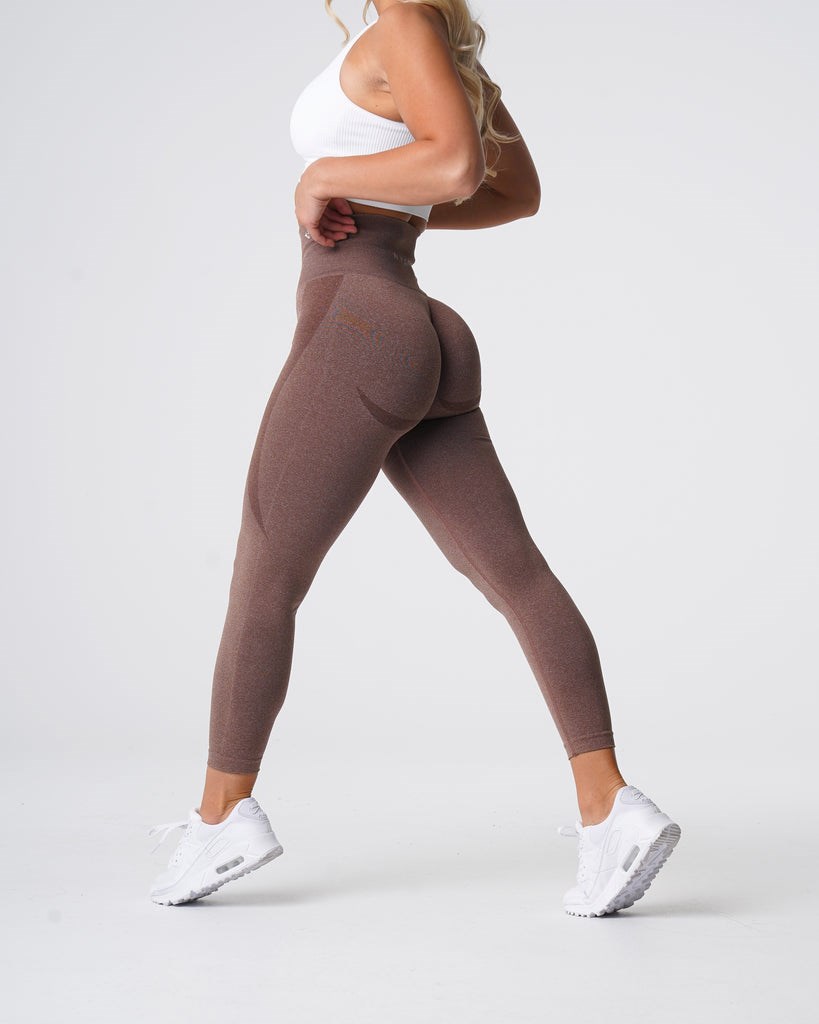 NVGTN Contour Seamless Leggings Cocoa | LKWRI4720