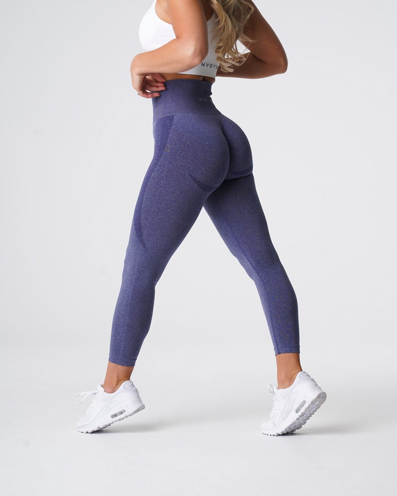 NVGTN Contour Seamless Leggings Indigo | YPQDJ6512