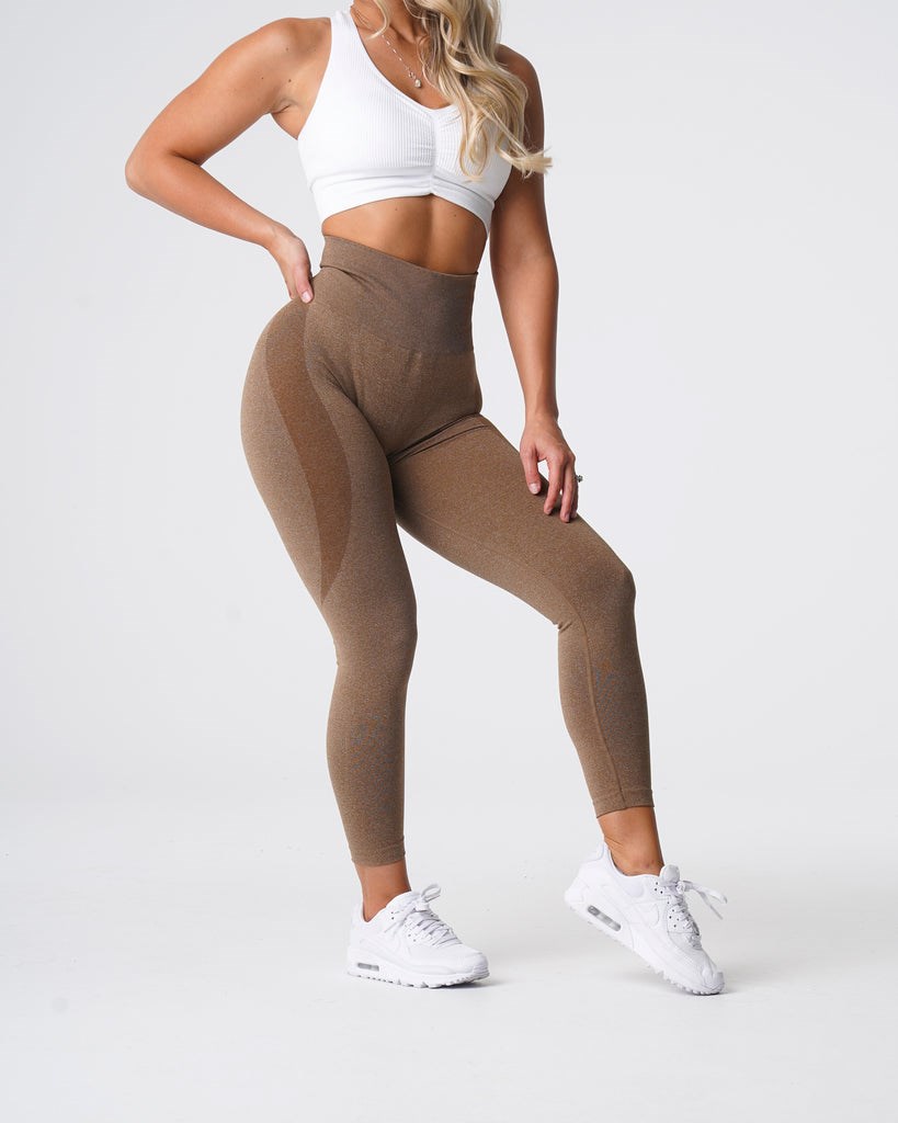 NVGTN Contour Seamless Leggings Mocha | UAKCD6201