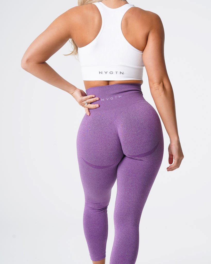 NVGTN Contour Seamless Leggings Violet | DOWEQ1480