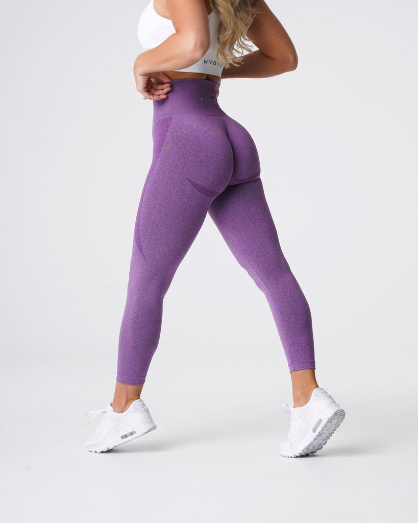 NVGTN Contour Seamless Leggings Violet | DOWEQ1480