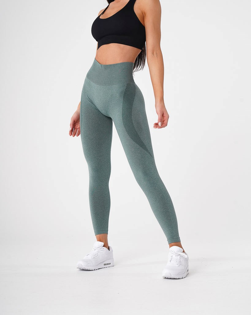 NVGTN Contour Seamless Leggings Zelene | EJQSO4026