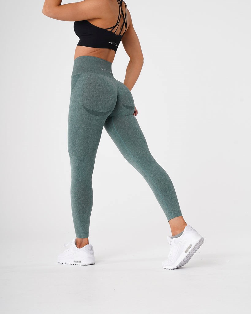 NVGTN Contour Seamless Leggings Zelene | EJQSO4026