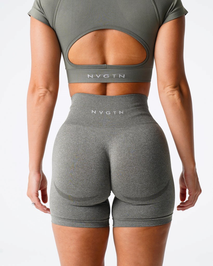 NVGTN Contour Seamless Shorts Hnědožlutý Zelene | YVJSX6289