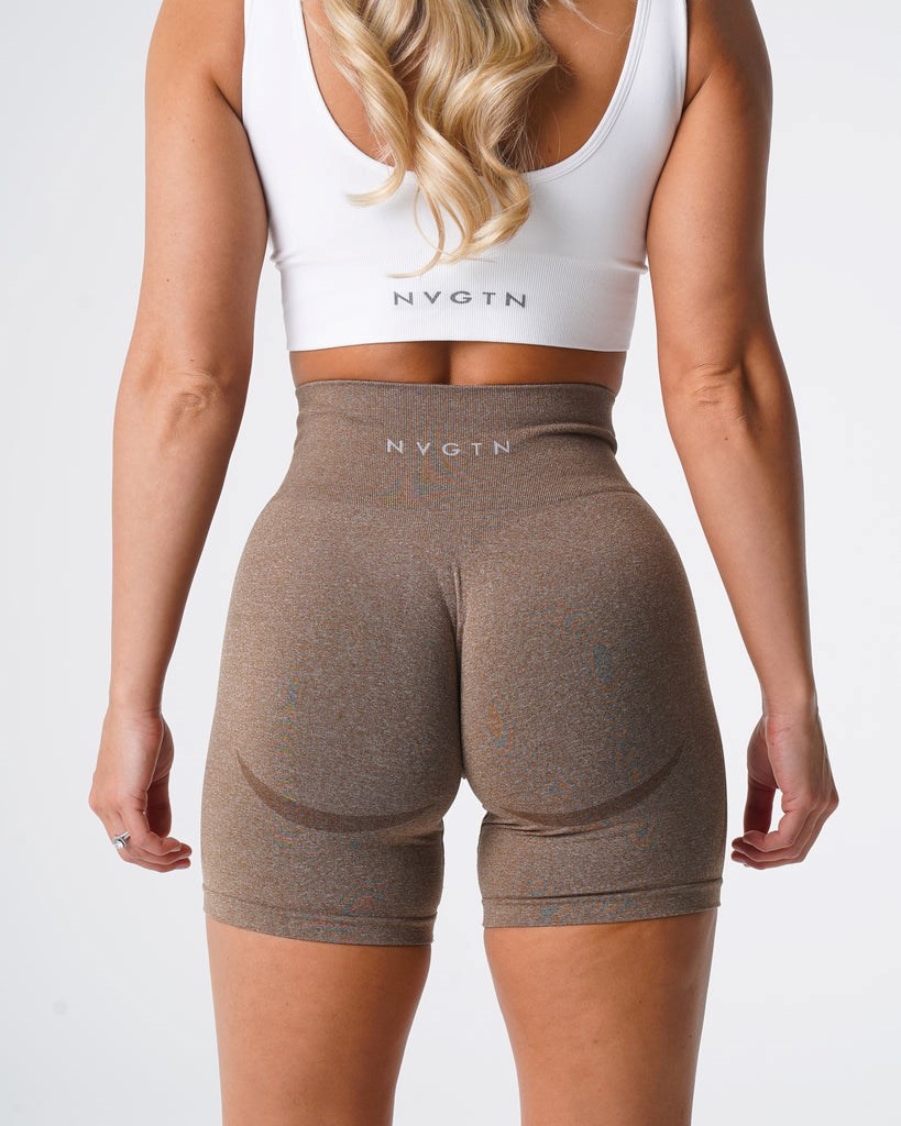 NVGTN Contour Seamless Shorts Mocha | RVQOB2740