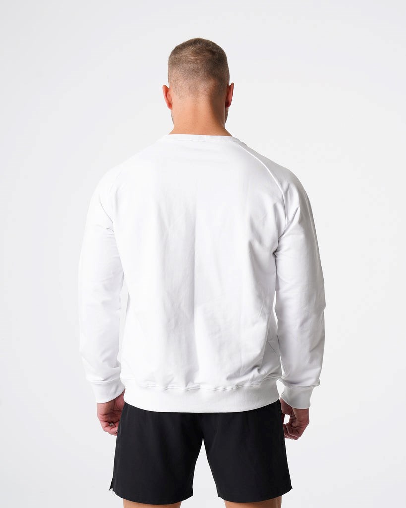 NVGTN Crew Neck Sweatshirt Bílé | LFYRE1095