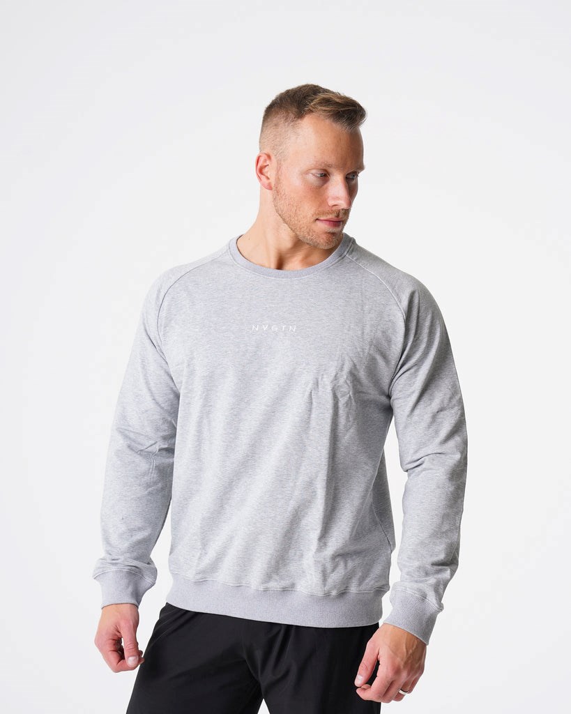 NVGTN Crew Neck Sweatshirt Šedé | OZKFJ2317