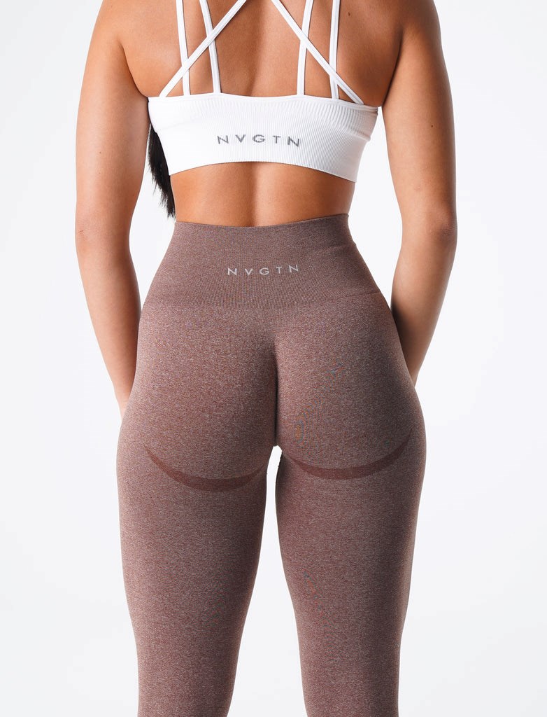 NVGTN Curve Seamless Leggings Cocoa | SLBFN4163