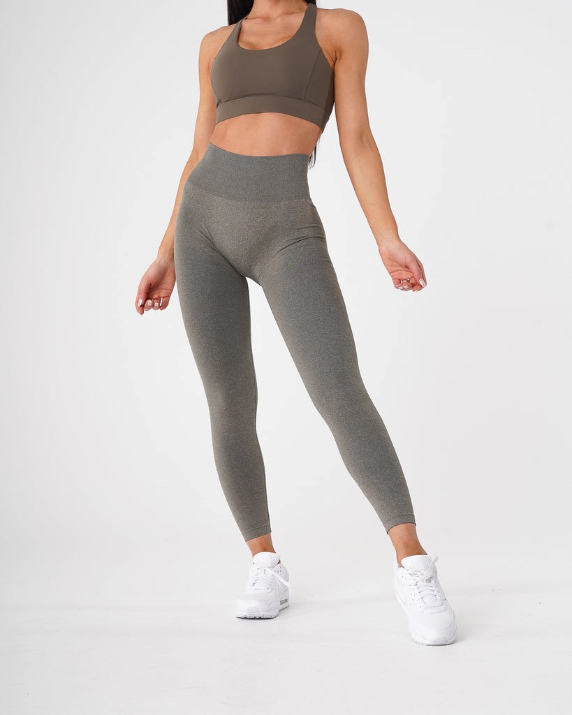 NVGTN Curve Seamless Leggings Hnědožlutý Zelene | IPTVM8654