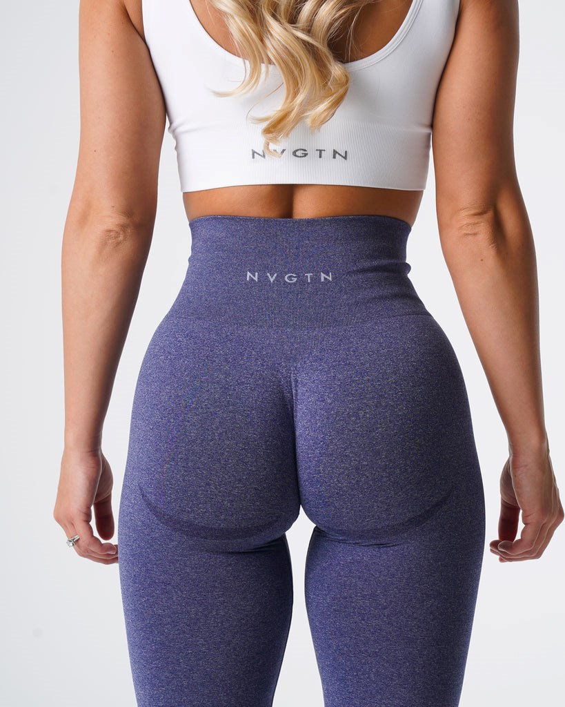 NVGTN Curve Seamless Leggings Indigo | UITHM0286