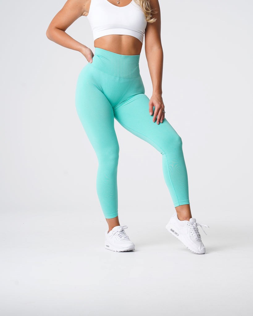 NVGTN Curve Seamless Leggings Mátově Zelená | VMBRJ4160