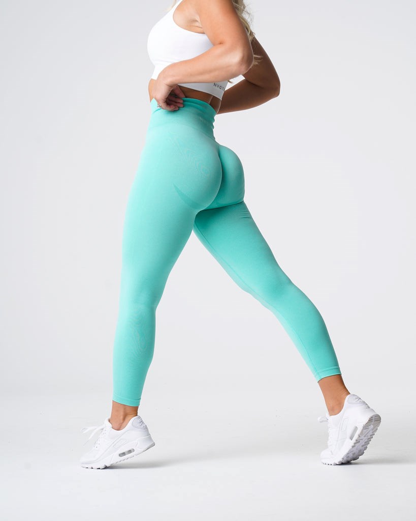 NVGTN Curve Seamless Leggings Mátově Zelená | VMBRJ4160