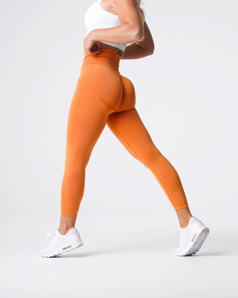 NVGTN Curve Seamless Leggings Oranžové | FJVHU7156