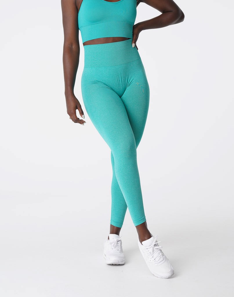 NVGTN Curve Seamless Leggings Tyrkysové | YCGNM0897