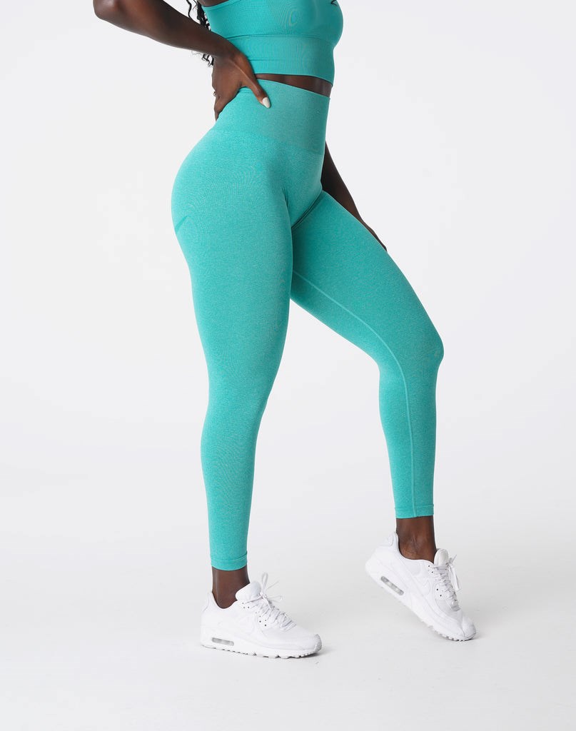 NVGTN Curve Seamless Leggings Tyrkysové | YCGNM0897