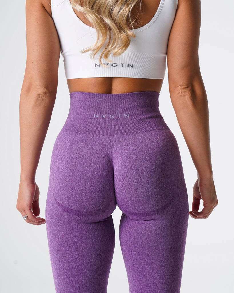 NVGTN Curve Seamless Leggings Violet | VHDUX7346