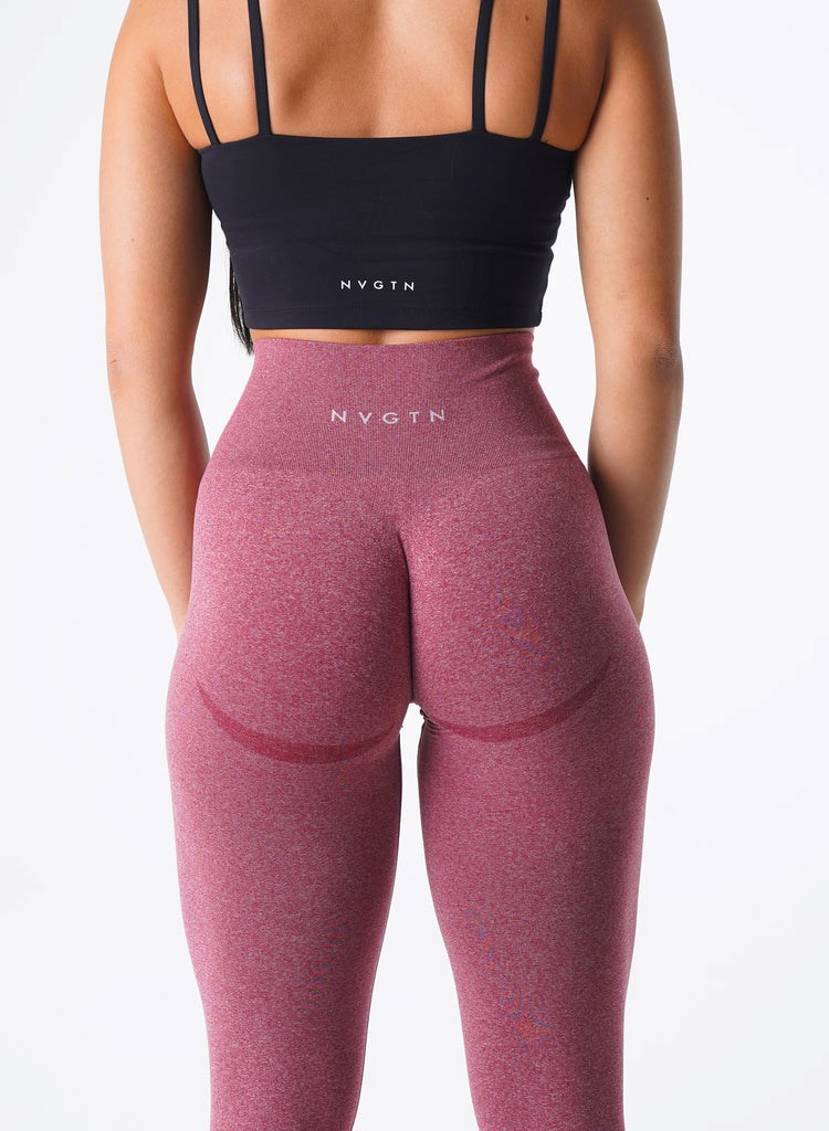 NVGTN Curve Seamless Leggings Vínové | DMQRU5307