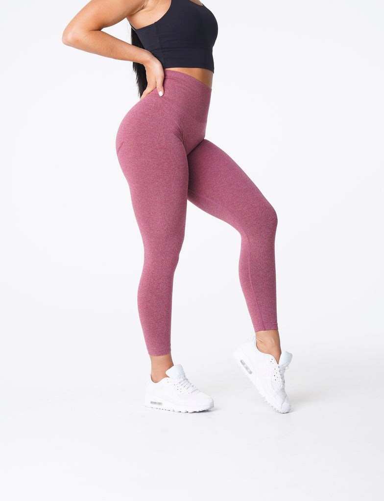 NVGTN Curve Seamless Leggings Vínové | DMQRU5307