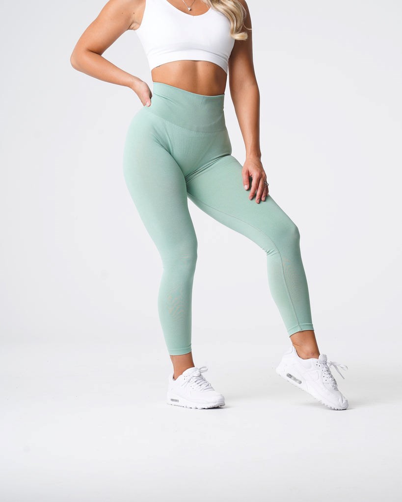 NVGTN Curve Seamless Leggings Zelene | WNFEK8765