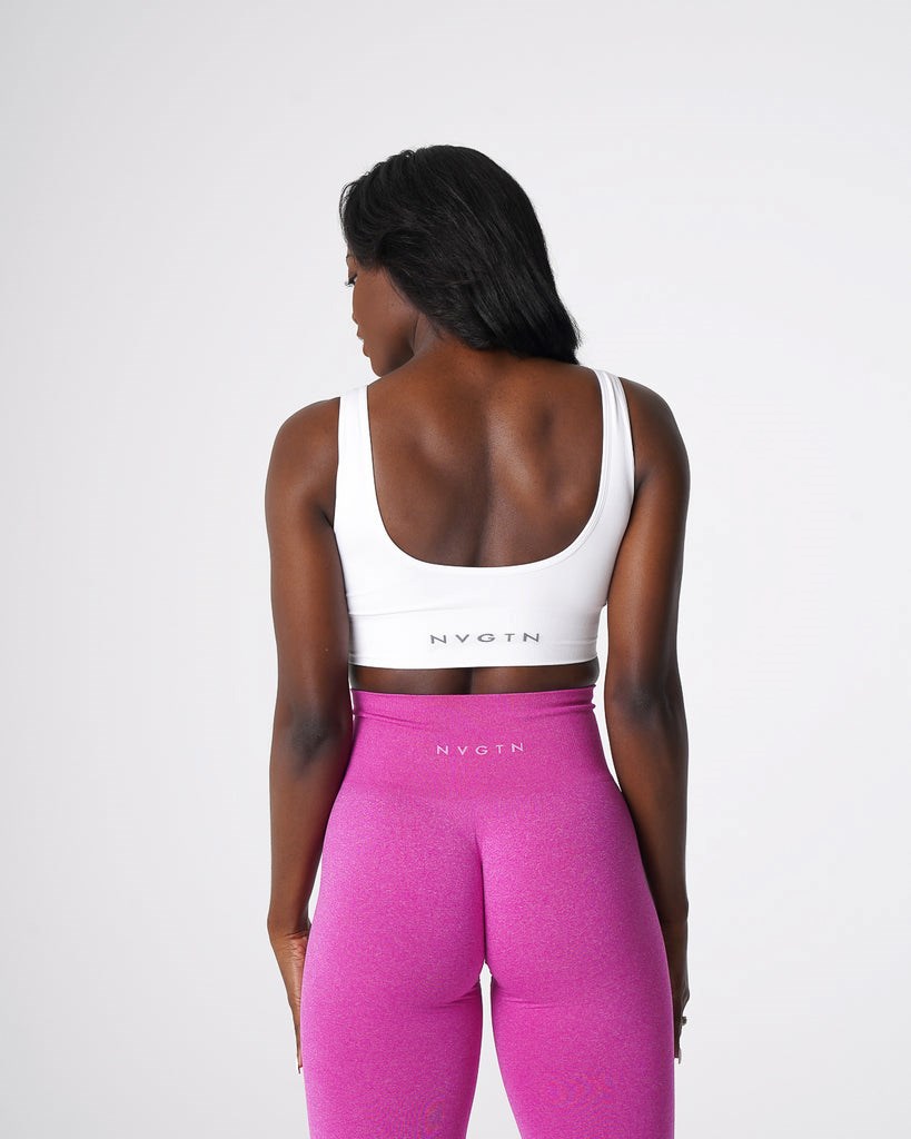 NVGTN Elevate Seamless Bra Bílé | JCDRU7953