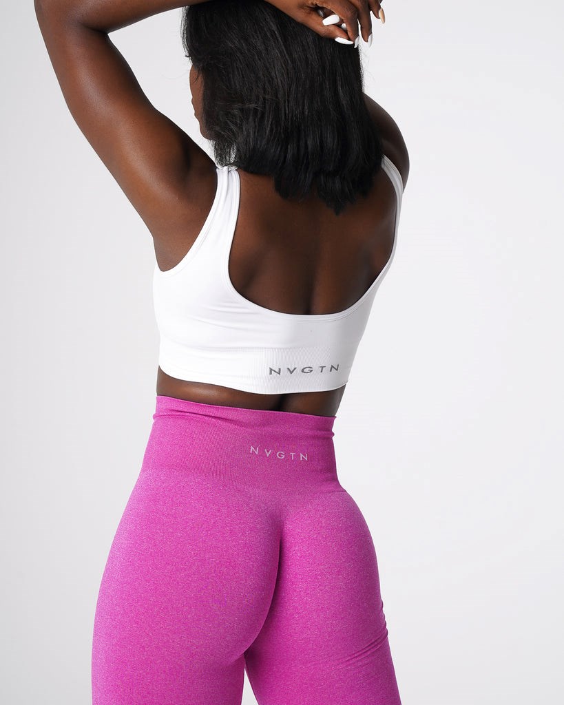 NVGTN Elevate Seamless Bra Bílé | OFXZR7854