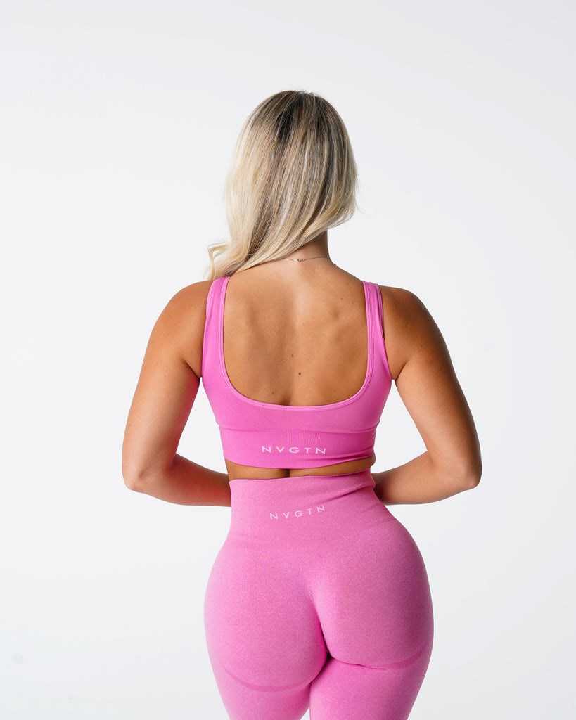 NVGTN Elevate Seamless Bra Růžové | XTVHC3829