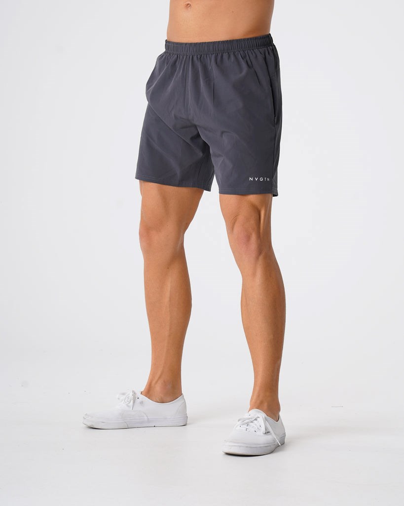 NVGTN Flex Shorts Charcoal | ZSYOU9806