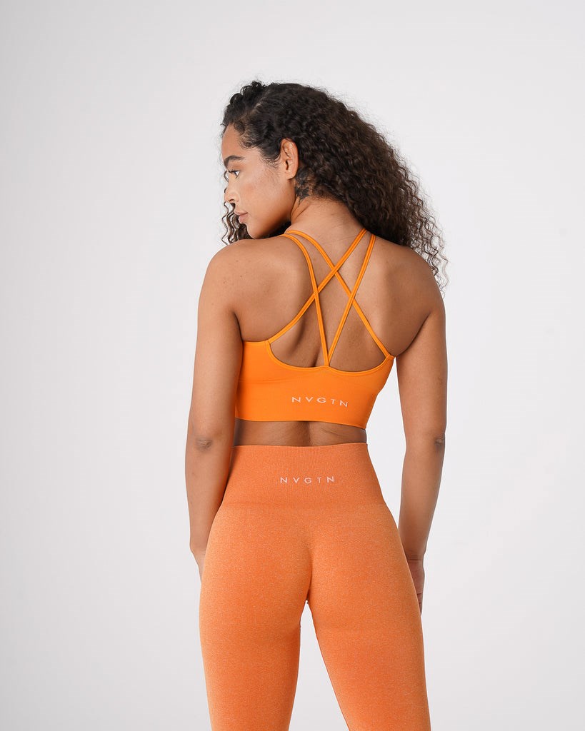 NVGTN Flourish Seamless Bra Clementine | DCVYK7586