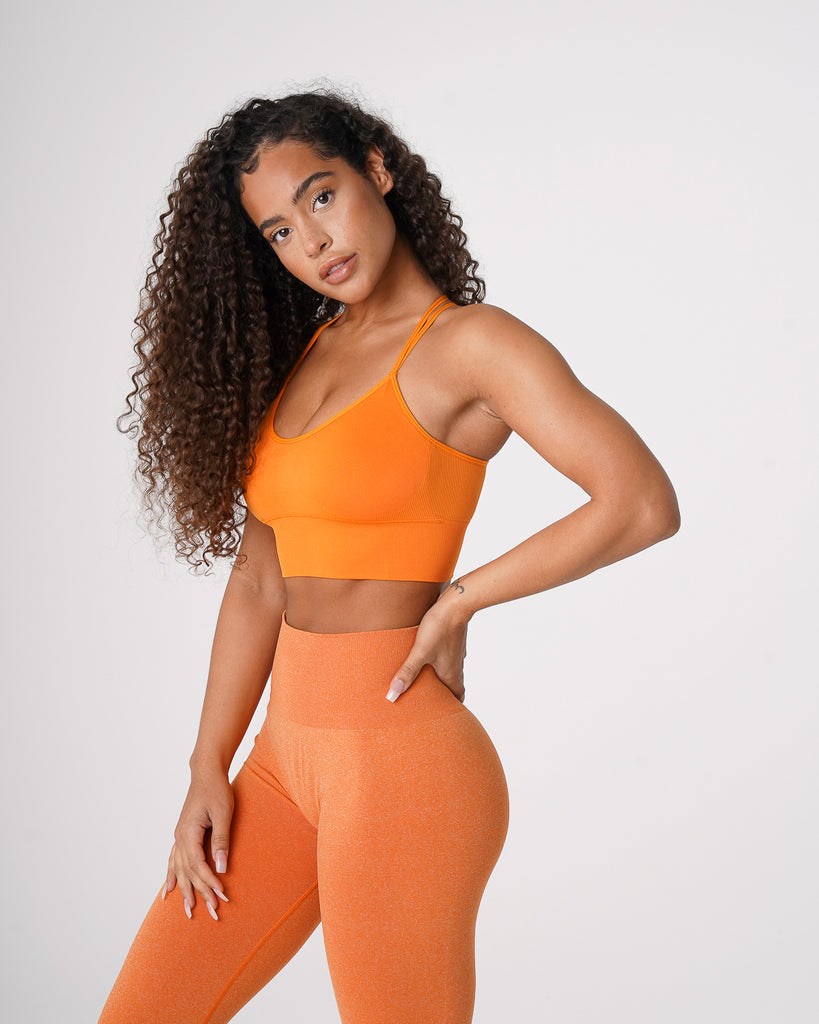 NVGTN Flourish Seamless Bra Clementine | DCVYK7586