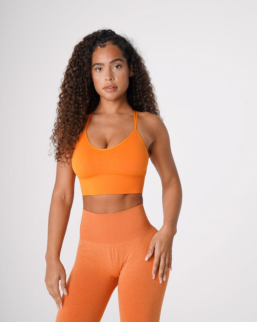 NVGTN Flourish Seamless Bra Clementine | DCVYK7586