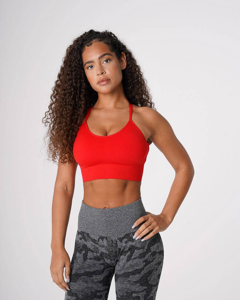 NVGTN Flourish Seamless Bra Scarlet | EUAJX5463