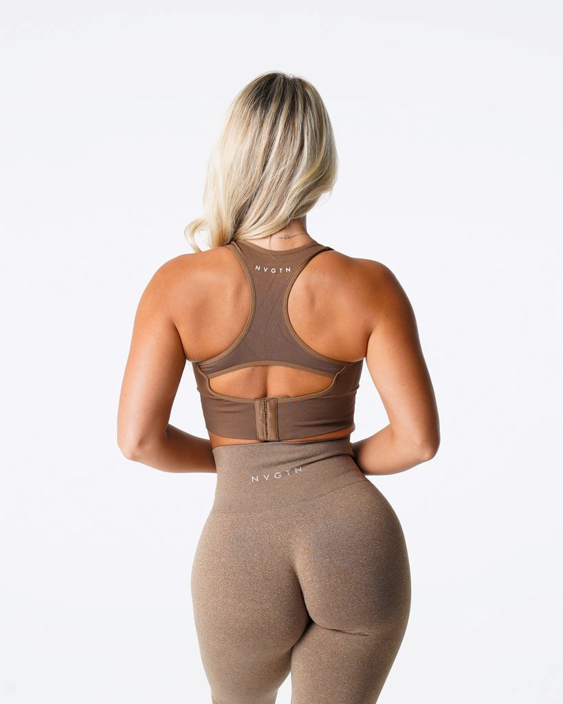 NVGTN Ignite Seamless Bra Mocha | HUCTB5192