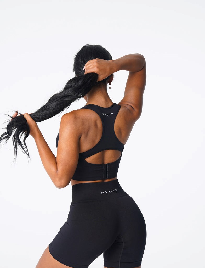 NVGTN Ignite Seamless Bra Černé | YLCWO4615