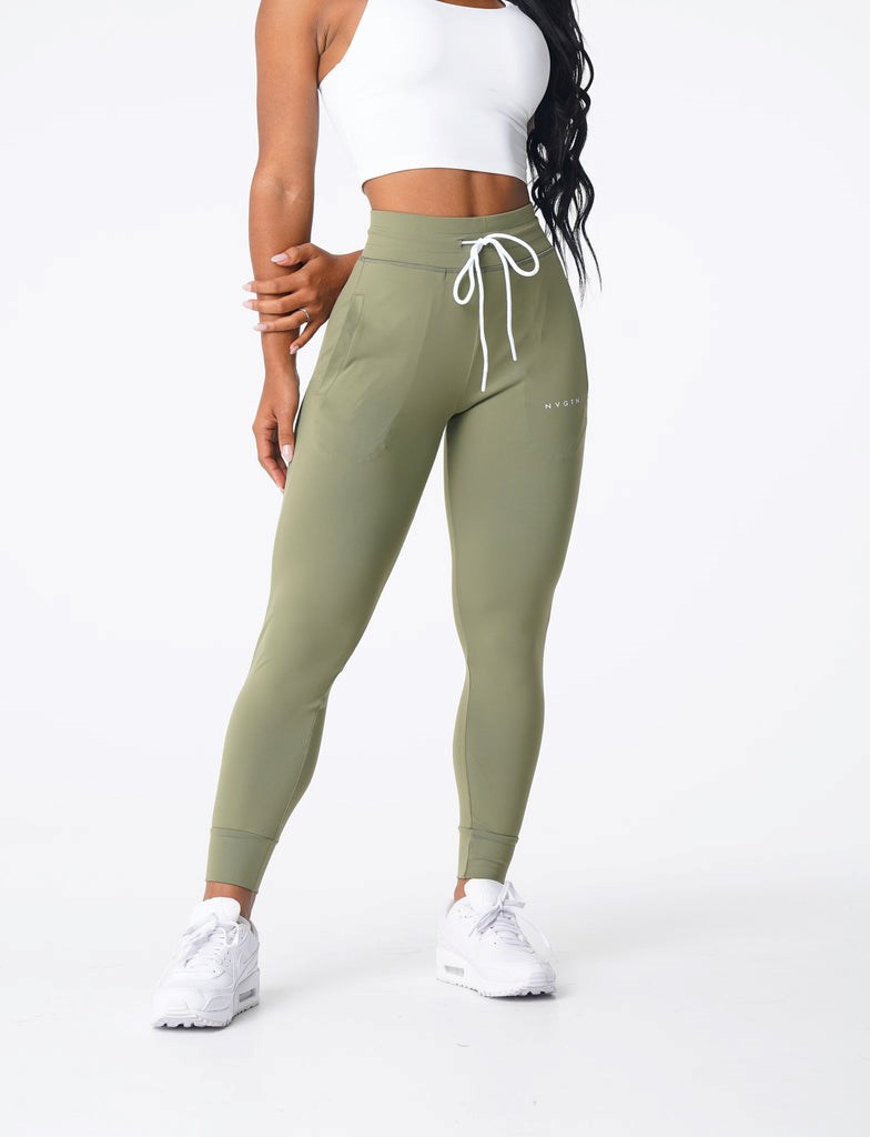 NVGTN Joggers Olivy Zelené | PSNDY6914