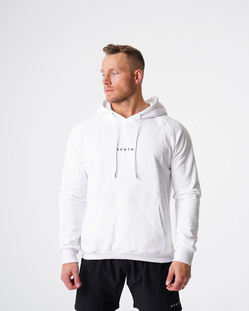 NVGTN Lounge Hoodie Bílé | KTBJW7085