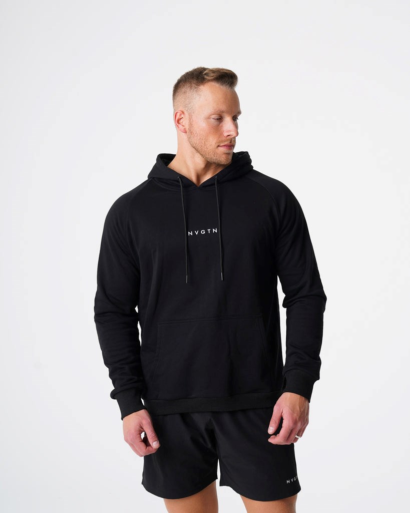 NVGTN Lounge Hoodie Černé | KWLRF6910