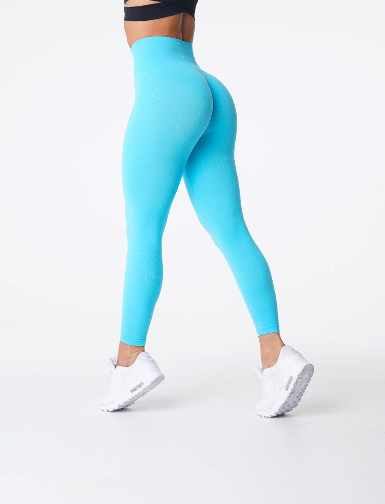 NVGTN NV Seamless Leggings Aqua | LMKUE8125