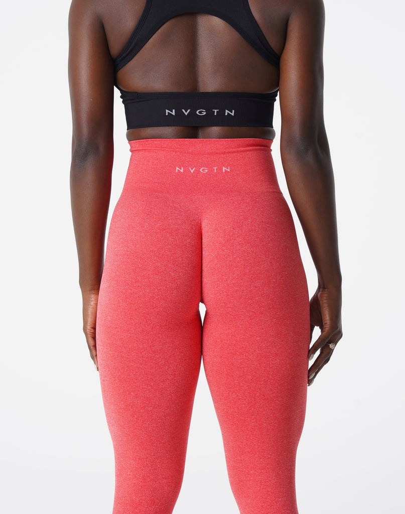 NVGTN NV Seamless Leggings Candy Apple | SBYDR9365