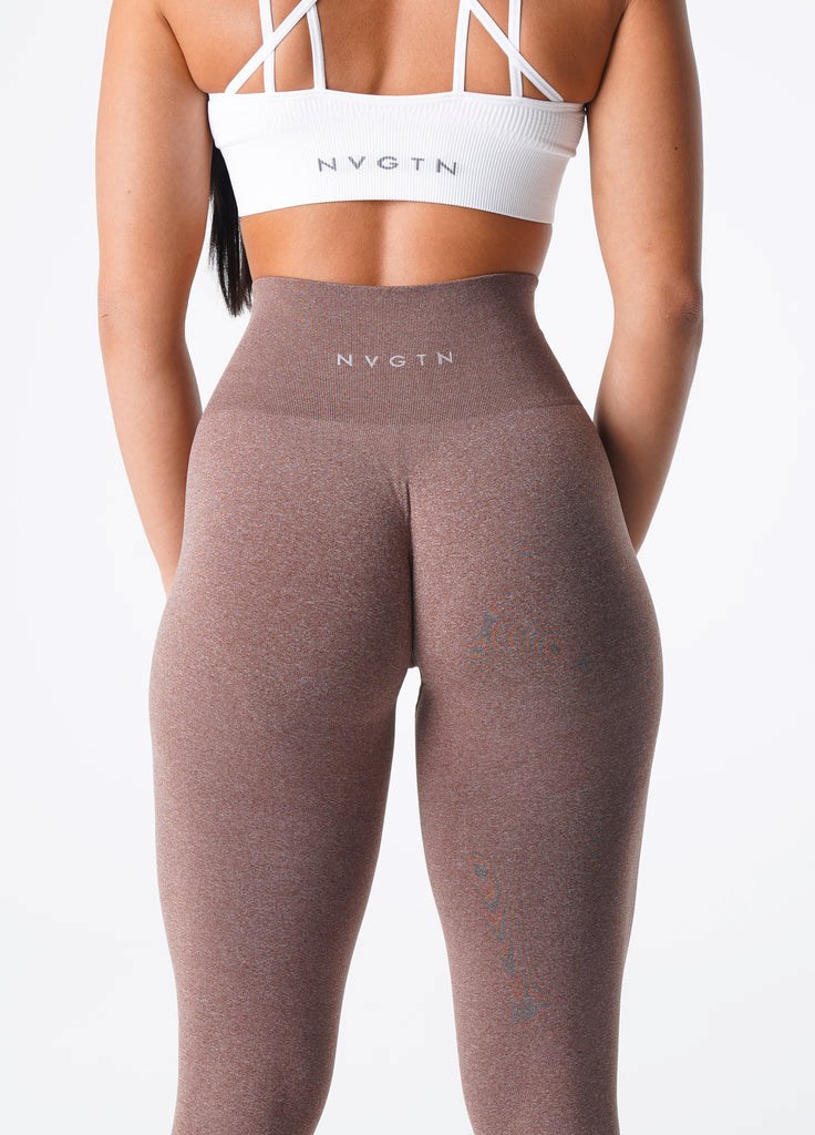 NVGTN NV Seamless Leggings Cocoa | VHKGD0829