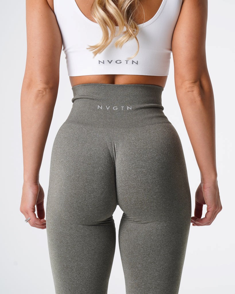 NVGTN NV Seamless Leggings Hnědožlutý Zelene | VDWHY1689